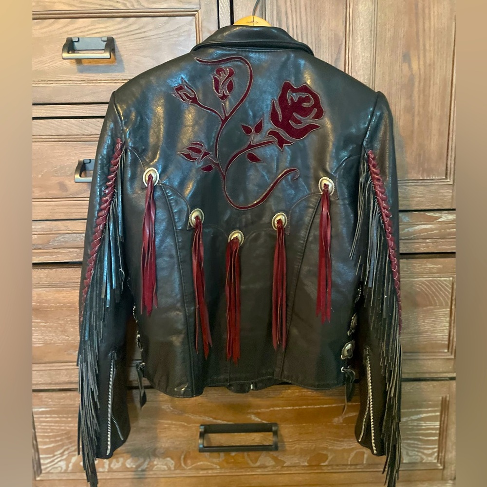 Vintage Gypsy Leather Fringe Jacket